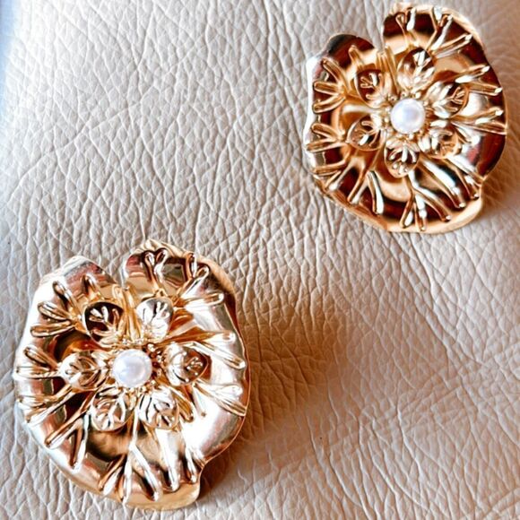 boho flower earrings A319 - Picture 2 of 4